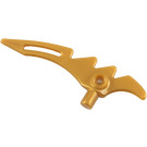 LEGO Pearl Gold Minifig Weapon Crescent Blade Serrated (98141)