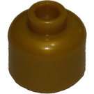 LEGO Pearl Gold Minifigure Head (Safety Stud) (3626 / 88475)