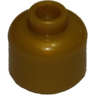 LEGO Perlgold Minifigure Kopf (Sicherheitsbolzen) (3626 / 88475)