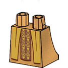 LEGO Parelmoer Goud Minifigure Skirt met Hogwarts Architect Gold Robes (36036 / 104891)
