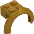 LEGO Perlově zlatá Blatník Kostka 2 x 2 s Kolo Klenba  (50745)