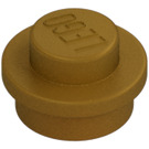 LEGO Parelmoer goud Plaat 1 x 1 Rond (6141 / 30057)