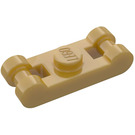 LEGO Pearl Gold Plate 1 x 1 with Two Bar Handles (78257)
