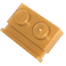 LEGO Pearl Gold Plate 1 x 2 with Door Rail (32028)