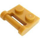 LEGO Pearl Gold Plate 1 x 2 with Side Bar Handle (48336)