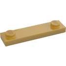 LEGO Dorado perla Placa 1 x 4 con Dos Espigas con ranura (41740)