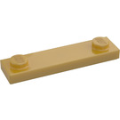 LEGO Parelmoer Goud Plaat 1 x 4 met Twee Studs met groef (41740)