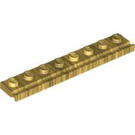 LEGO Perlgold Platte 1 x 8 mit Tür Rail (4510)