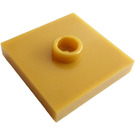 LEGO Perlgold Platte 2 x 2 mit Nut und 1 Center Stud (23893 / 87580)