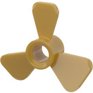 LEGO Pearl Gold Propeller with 3 Blades and Pin Hole (65768)