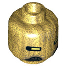 LEGO Pearl Gold Quay Tolsite Minifigure Head (Recessed Solid Stud) (3626 / 38172)