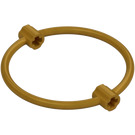 LEGO Perle guld Ring 7 x 7 med Aksel Stik (79851)