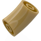 LEGO Pearl Gold Round Brick with Elbow (Shorter) (1986 / 65473)