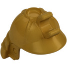 LEGO Pearl Gold Samurai Helmet with Clip and Long Visor (65037 / 98128)