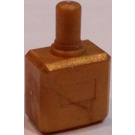 LEGO Pearl Gold Scala Perfume Bottle with Rectangular Base