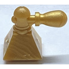 LEGO Oro perlato Scala Perfume Bottiglia con Triangolare Base