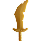 LEGO Parelmoer goud Scimitar met Jagged Rand (60752)