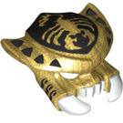LEGO Pearl Gold Scorpion Head Cover with Scorm Markings (15215 / 15838)
