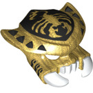 LEGO Pearl Gold Scorpion Mask with Scorm Markings (15215 / 15838)