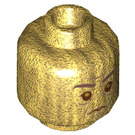 LEGO Pearl Gold Severus Snape 20 Year Anniversary Minifigure Head (Recessed Solid Stud) (3626 / 79178)