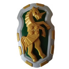 LEGO Pearl Gold Shield with Armored Horse/Unicorn (54181)