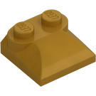 LEGO Pearl Gold Slope 2 x 2 Curved with Curved End (47457)