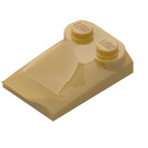 LEGO Oro perlato Pendenza 2 x 3 x 0.7 Curvo con Ala (47456 / 55015)