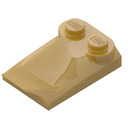 LEGO Or perlé Pente 2 x 3 x 0.7 Incurvé avec Aile (47456 / 55015)