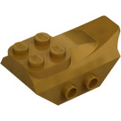 LEGO Pearl Gold Slope Brick with Wing and 4 Top Studs and Side Studs (79897)