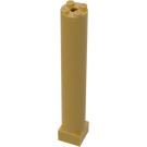 LEGO Parelmoer Goud Support 2 x 2 x 11 Solide Pillar Basis (6168 / 75347)