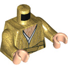 LEGO Pearl Gold Supreme Leader Snoke Minifig Torso (973 / 76382)