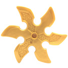 LEGO Pearl Gold Throwing Star with Hole (41125)