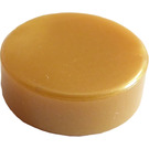 LEGO Pearl Gold Tile 1 x 1 Round (98138)