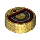 LEGO Pearl Gold Tile 1 x 1 Round with Robotic Eye (35380 / 66069)