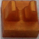 LEGO Pearl Gold Tile 1 x 1 with Clip (Cut Center) (93794)