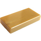 LEGO Pearl Gold Tile 1 x 2 with Groove (3069 / 30070)