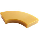 LEGO Pearl Gold Tile 2 x 2 Curved Corner (27925)