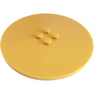 LEGO Pearl Gold Tile 8 x 8 Round with 2 x 2 Center Studs (6177)
