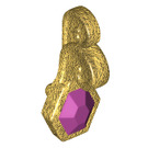 LEGO Dorado perla Turban Pin con Magenta Jewel (17648 / 99593)