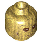 LEGO Pearl Gold Voldemort 20 Year Anniversary Minifigure Head (Recessed Solid Stud) (3626 / 79725)