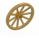 LEGO Pearl Gold Wagon Wheel Ø43 x 3.2 with 10 Spokes (33211)