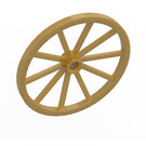 LEGO Pearl Gold Wagon Wheel Ø56 x 3.2 with 10 Spokes (33212)