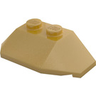 LEGO Perlgold Keil 2 x 4 Verdreifachen (47759)