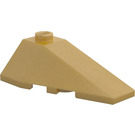 LEGO Parelmoer goud Wig 2 x 4 Drievoudig Rechts (43711)