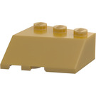 LEGO Parelmoer Goud Wig 3 x 3 Rechtsaf (48165)