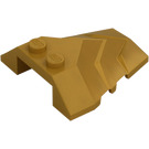 LEGO Pearl Gold Wedge 4 x 4 with Angled Top (86148)