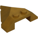 LEGO Pearl Gold Wedge 4 x 4 with Point (22391)