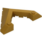 LEGO Pearl Gold Wedge 6 x 8 (45°) with Pointed Cutout (22390)