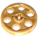 LEGO Pearl Gold Wedge Belt Wheel (4185 / 49750)