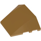 LEGO Pearl Gold Wedge Curved 3 x 4 Triple (64225)